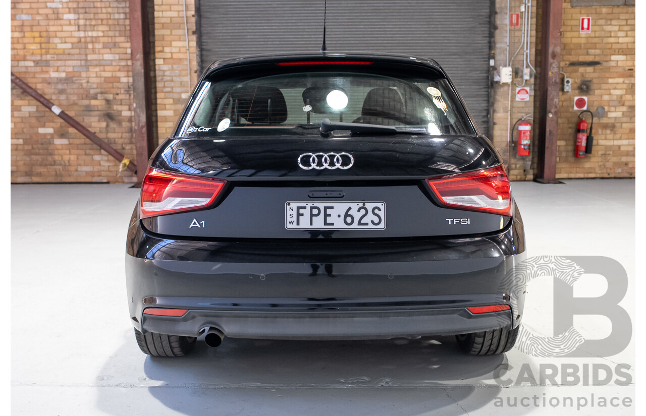 06/2016 Audi A1 Sportback TFSI 8X MY17 5d Hatchback Black Turbo 1.0L