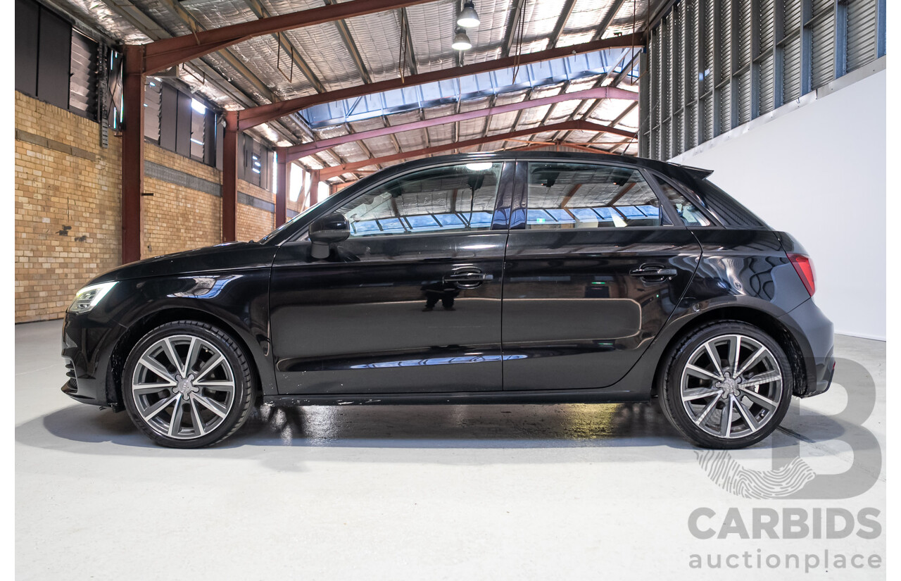 06/2016 Audi A1 Sportback TFSI 8X MY17 5d Hatchback Black Turbo 1.0L