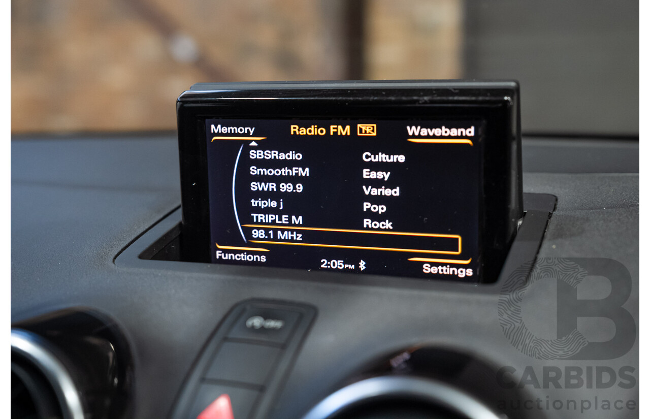 06/2016 Audi A1 Sportback TFSI 8X MY17 5d Hatchback Black Turbo 1.0L