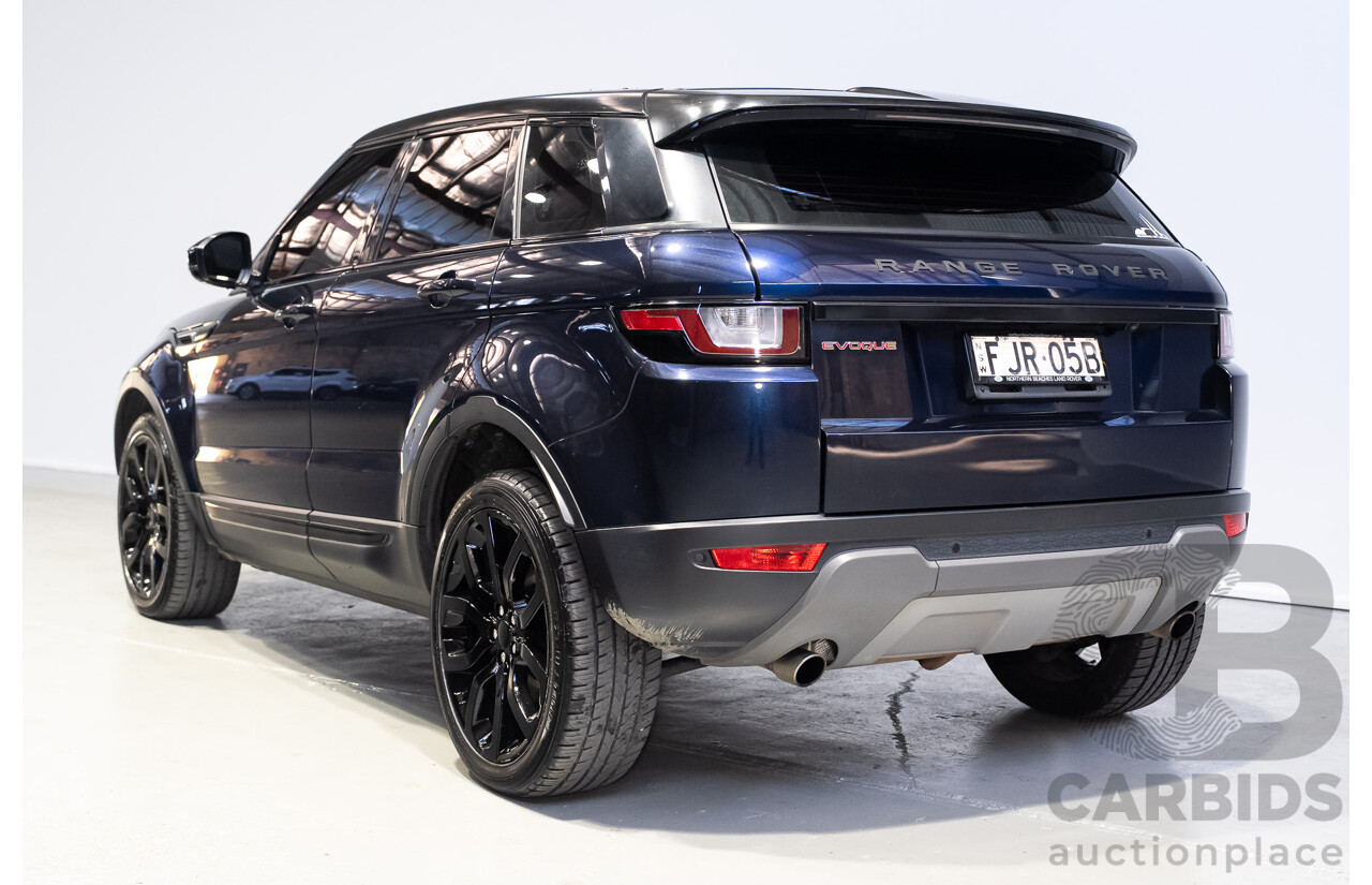03/2017 Range Rover Evoque TD4 150 SE AWD LV MY17 5d Wagon Loire Blue Metallic Turbo Diesel 2.0L