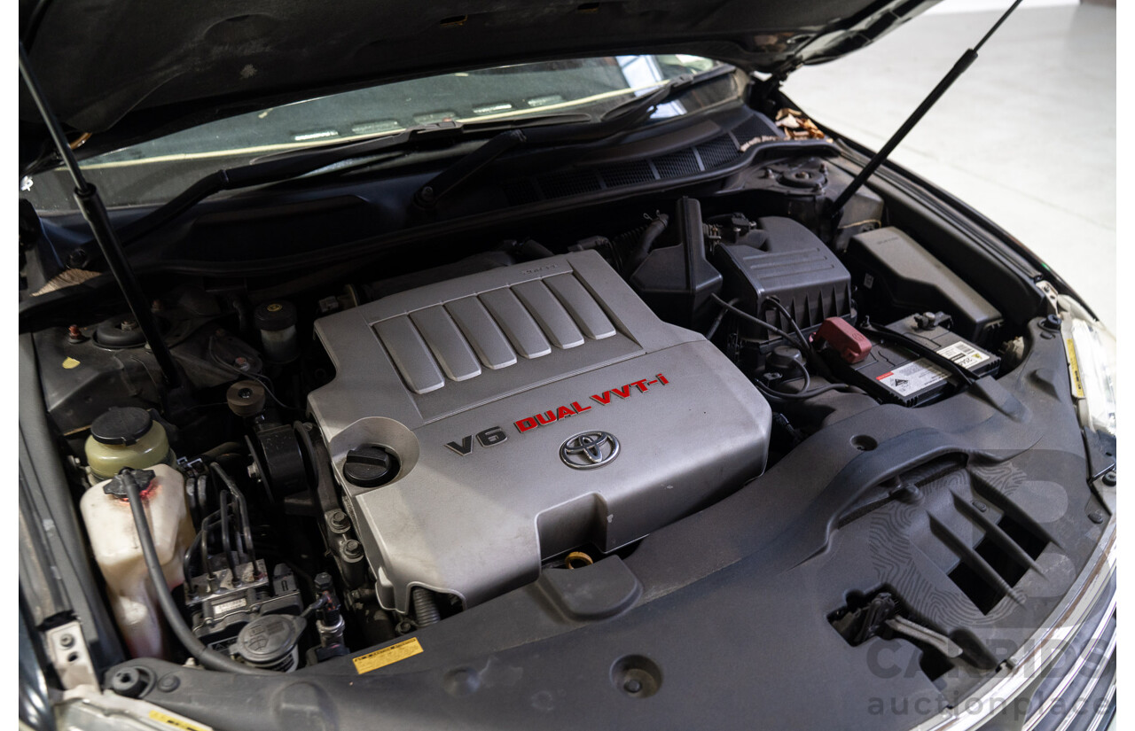 12/2008 Toyota Aurion Presara GSV40R 4D Sedan Black 3.5L