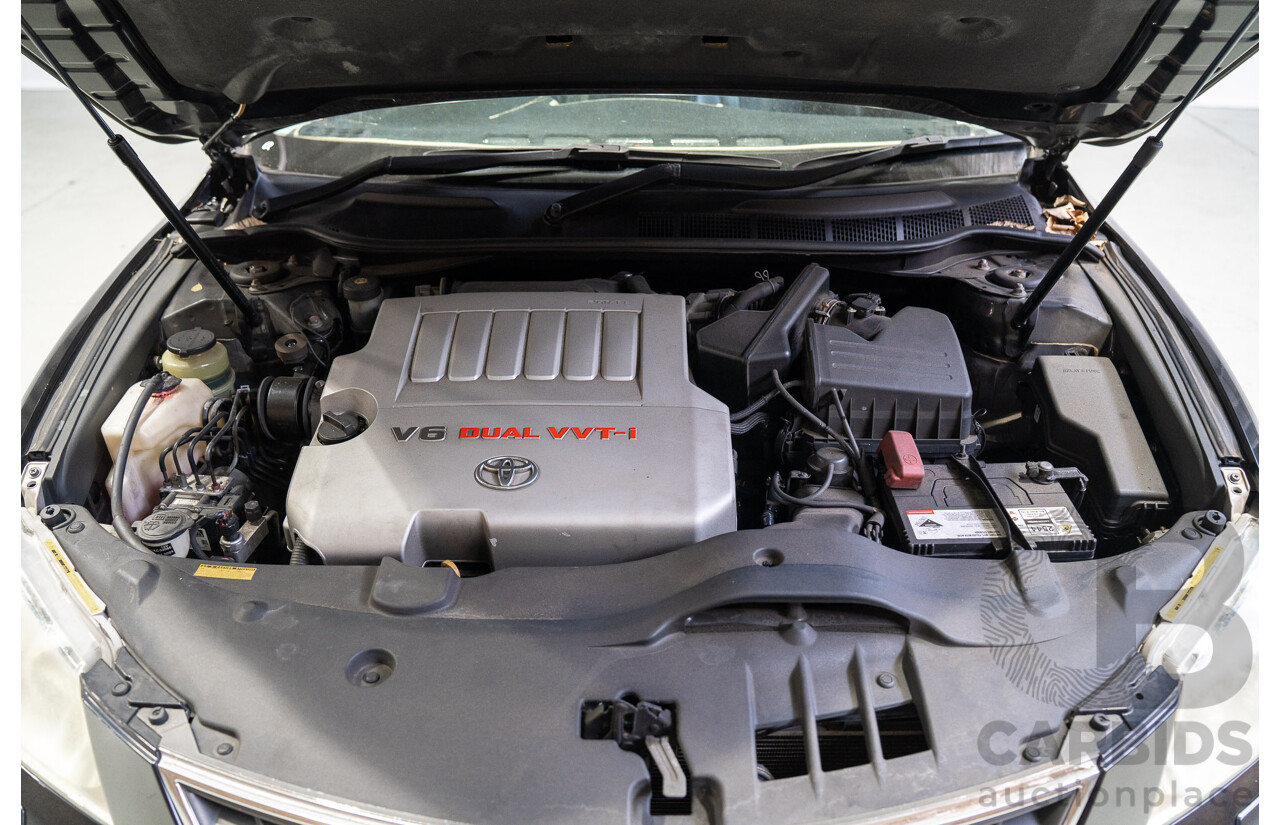 12/2008 Toyota Aurion Presara GSV40R 4D Sedan Black 3.5L