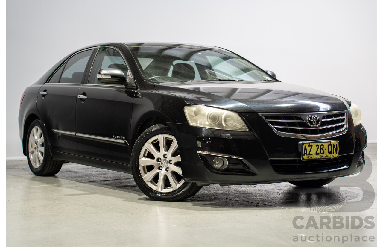 12/2008 Toyota Aurion Presara GSV40R 4D Sedan Black 3.5L