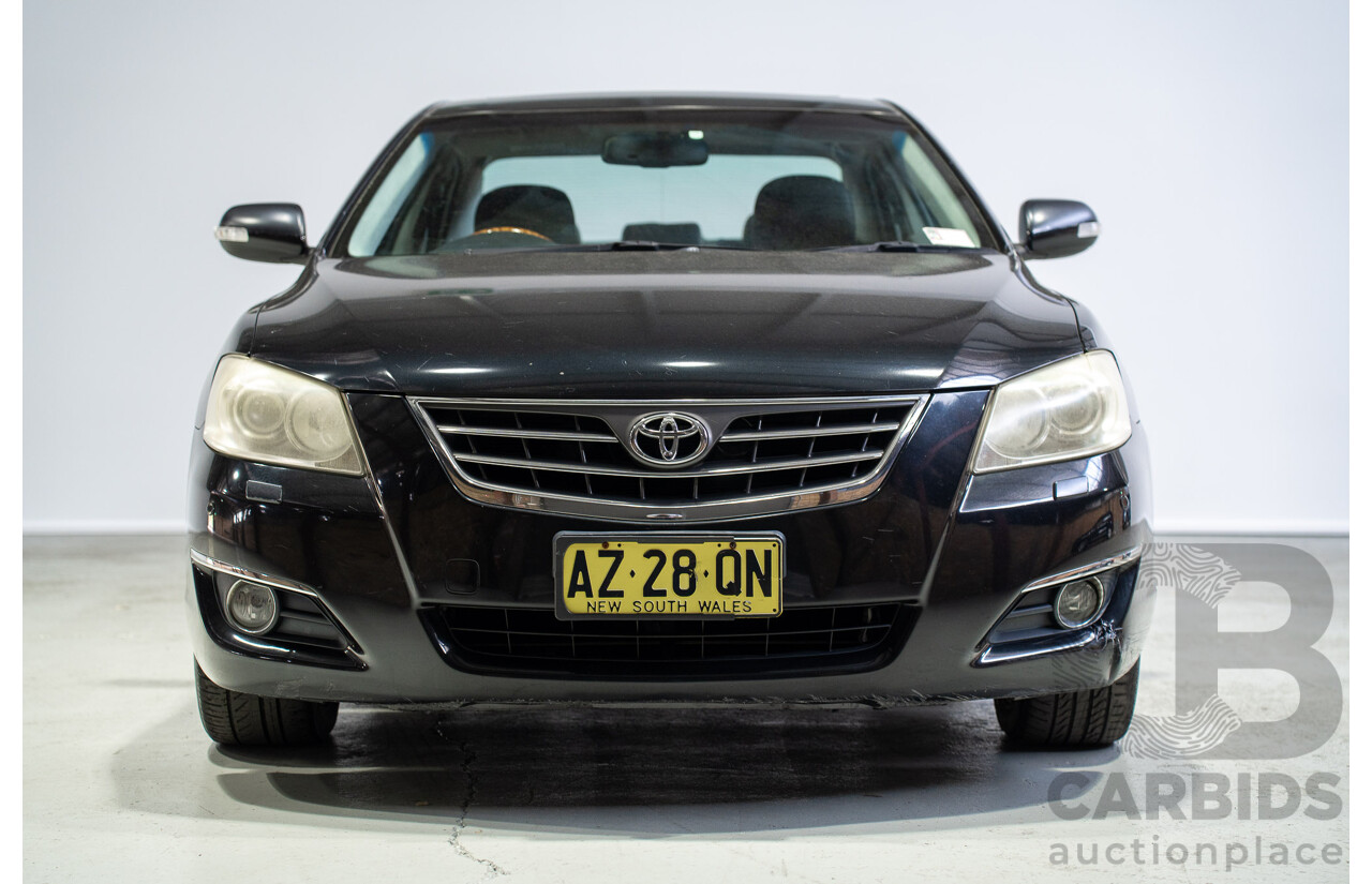 12/2008 Toyota Aurion Presara GSV40R 4D Sedan Black 3.5L