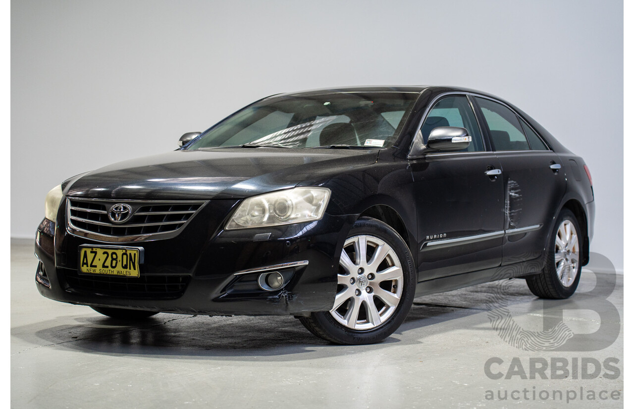 12/2008 Toyota Aurion Presara GSV40R 4D Sedan Black 3.5L
