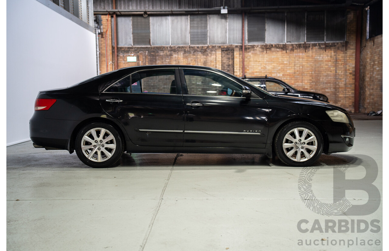12/2008 Toyota Aurion Presara GSV40R 4D Sedan Black 3.5L