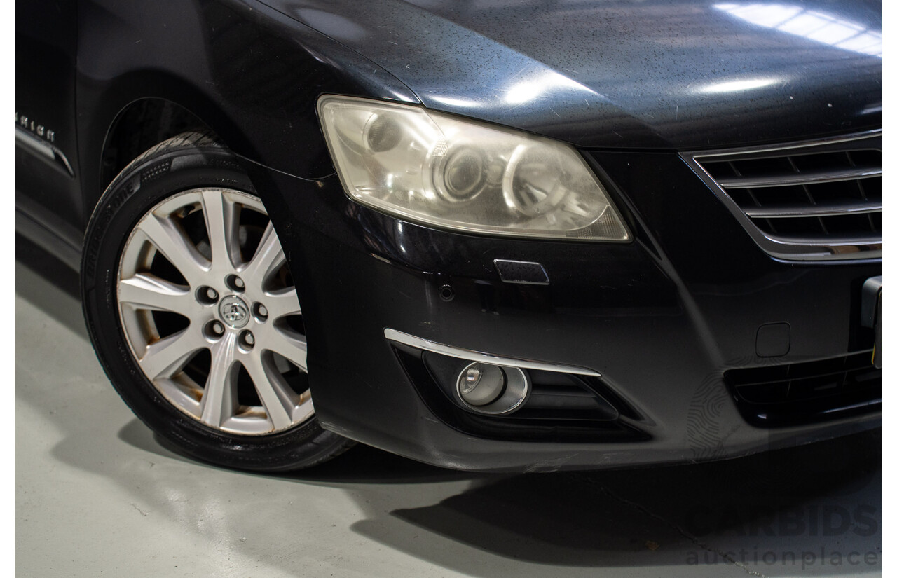 12/2008 Toyota Aurion Presara GSV40R 4D Sedan Black 3.5L