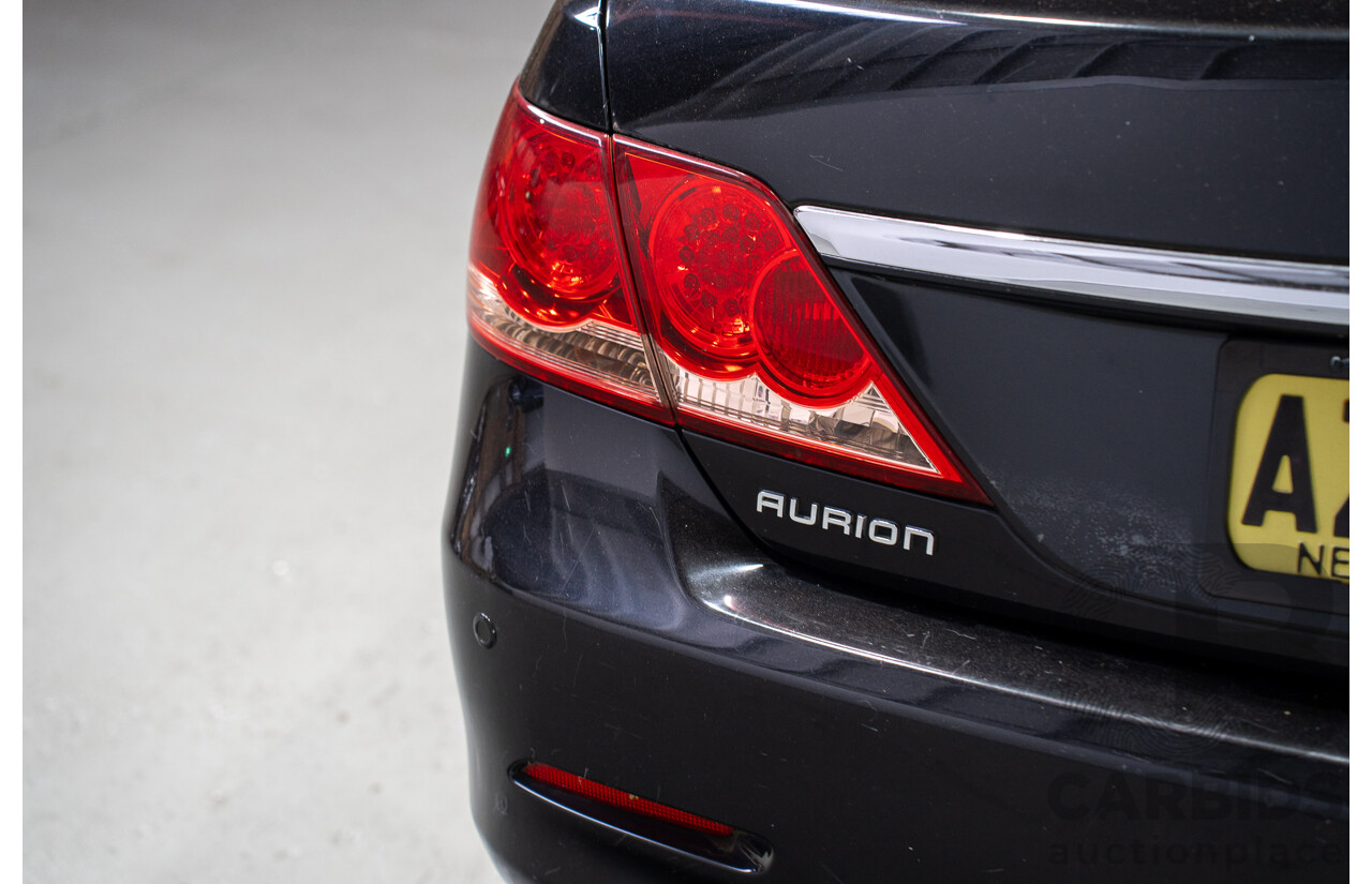12/2008 Toyota Aurion Presara GSV40R 4D Sedan Black 3.5L