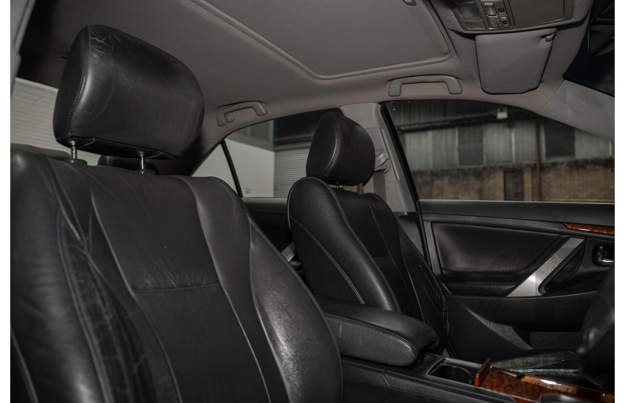 12/2008 Toyota Aurion Presara GSV40R 4D Sedan Black 3.5L