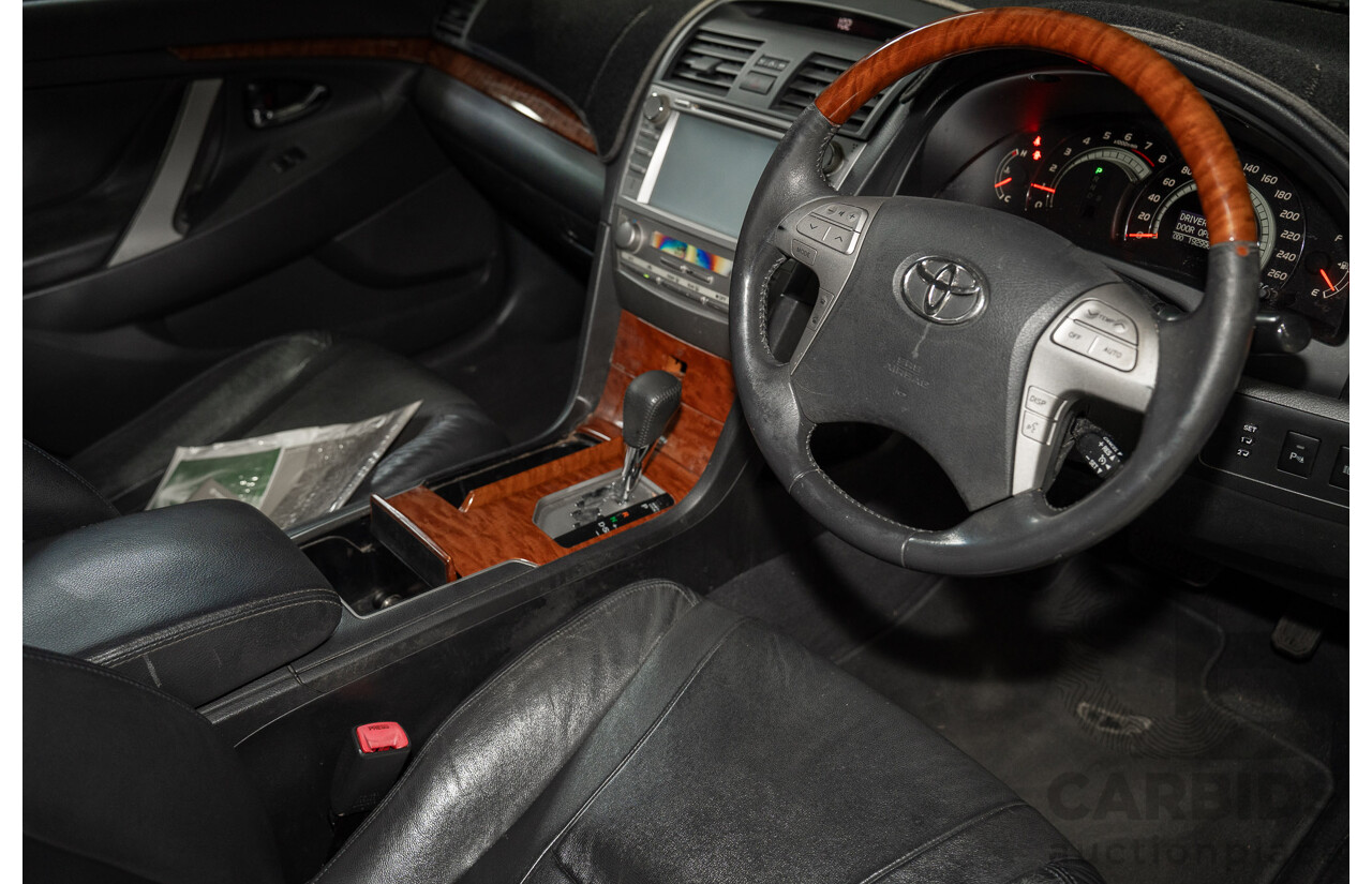 12/2008 Toyota Aurion Presara GSV40R 4D Sedan Black 3.5L