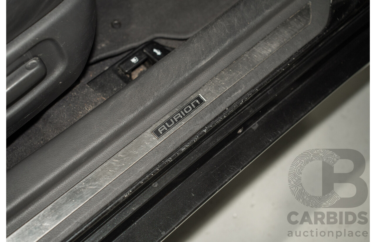 12/2008 Toyota Aurion Presara GSV40R 4D Sedan Black 3.5L