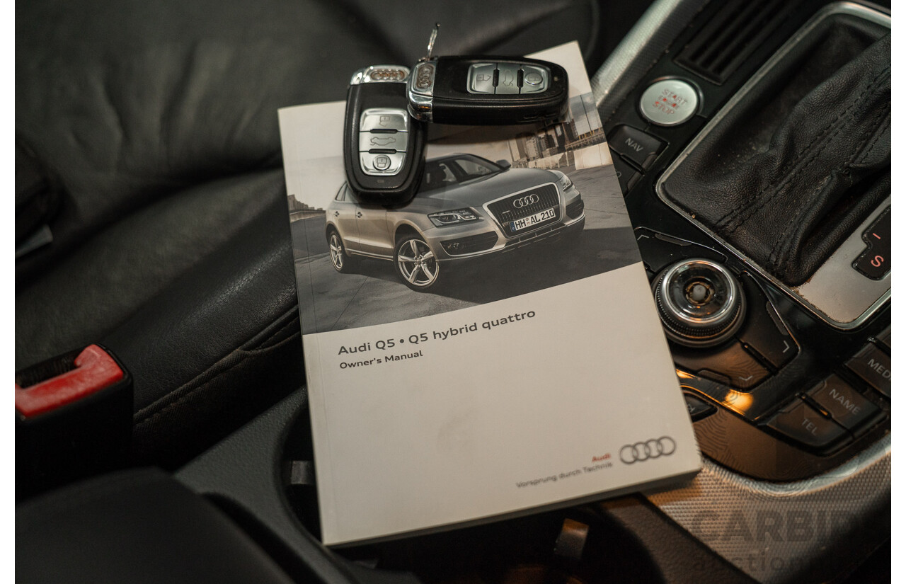 07/2012 Audi Q5 2.0 TDI Quattro (AWD) 8R MY12 4d Wagon Black Turbo Diesel 2.0L