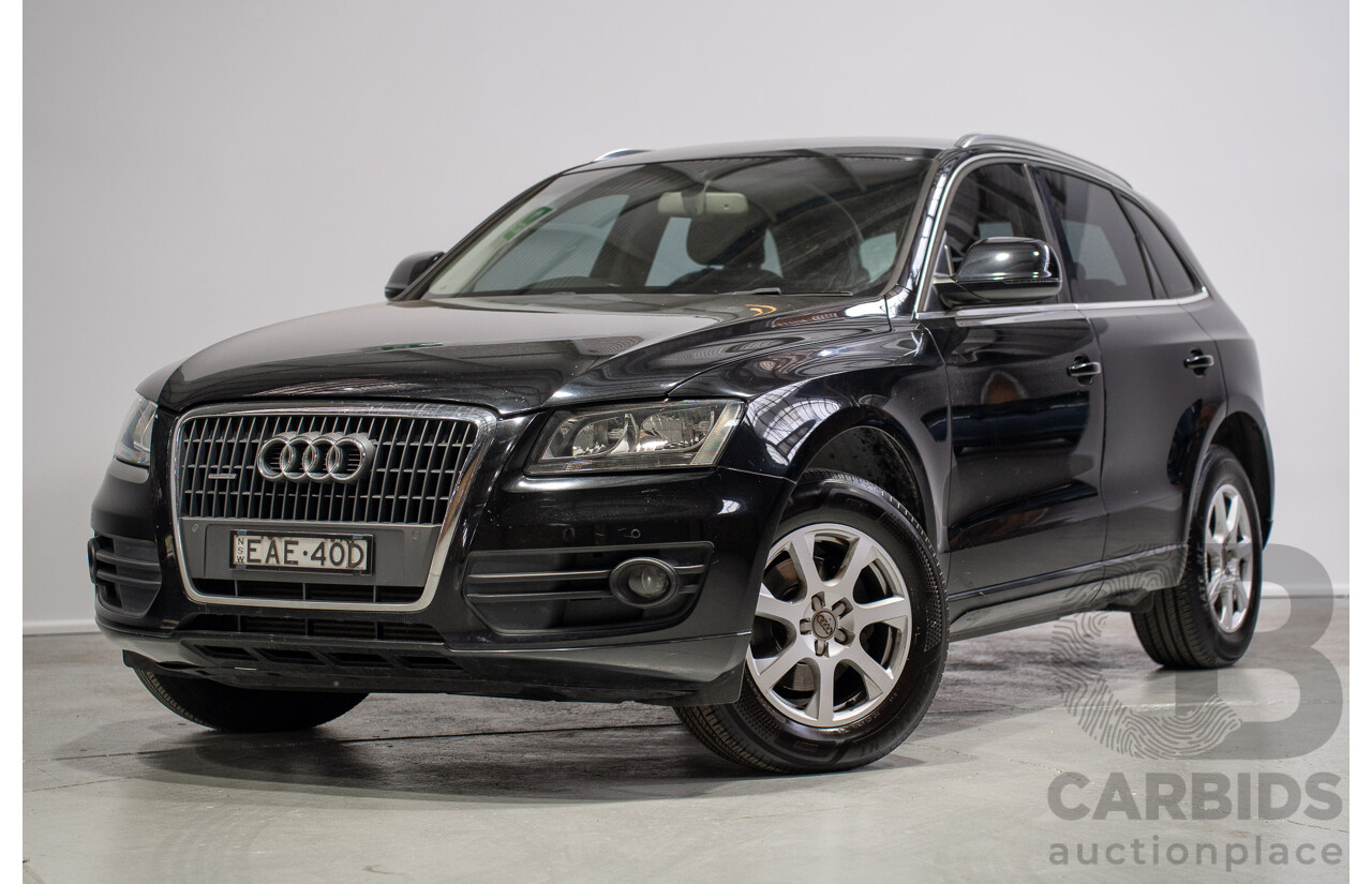07/2012 Audi Q5 2.0 TDI Quattro (AWD) 8R MY12 4d Wagon Black Turbo Diesel 2.0L