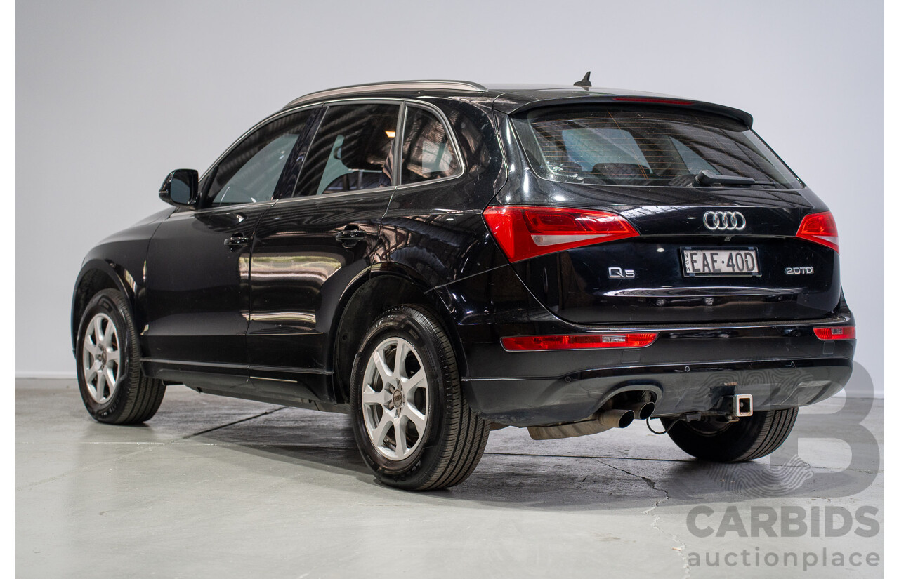 07/2012 Audi Q5 2.0 TDI Quattro (AWD) 8R MY12 4d Wagon Black Turbo Diesel 2.0L