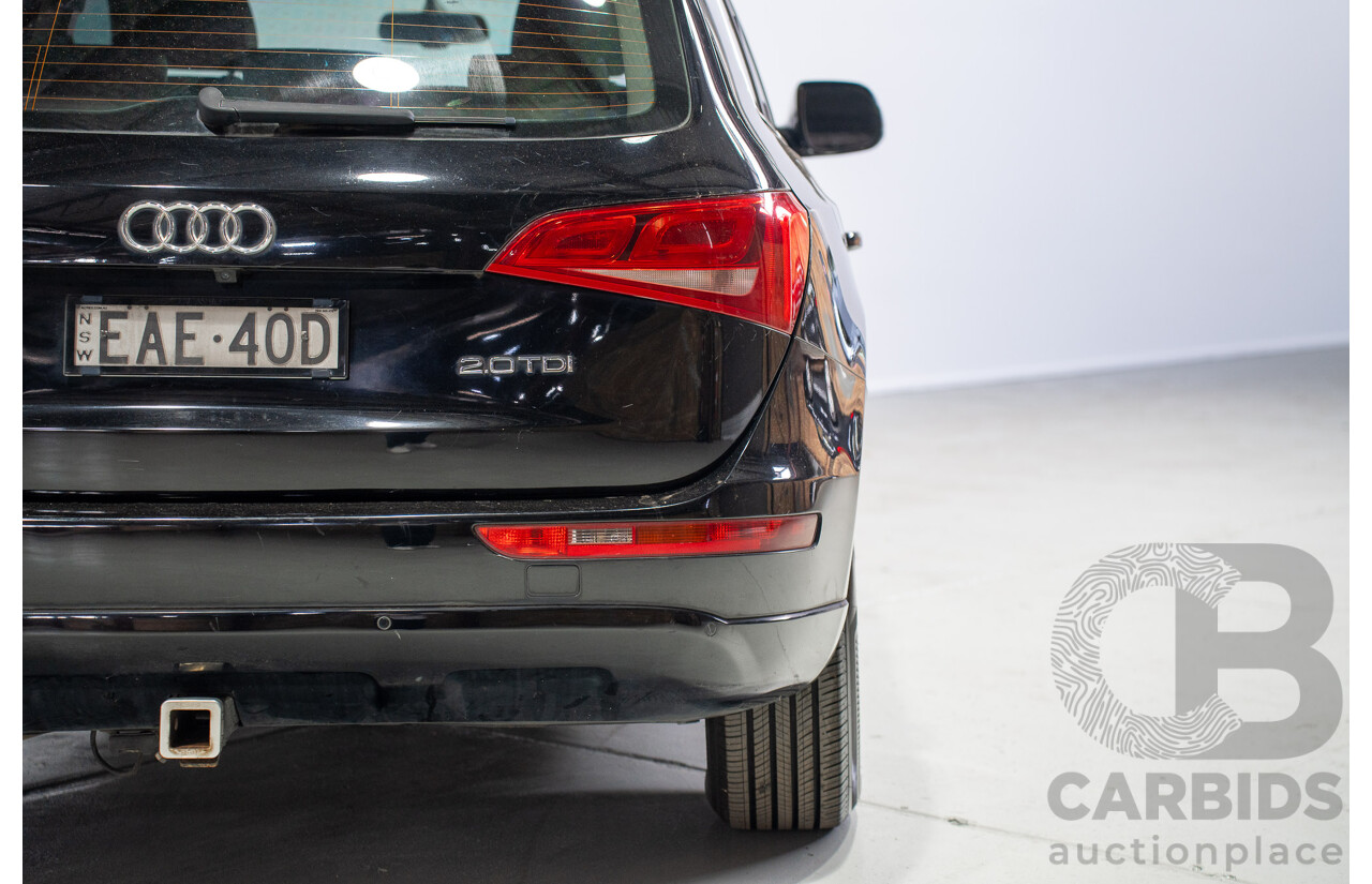 07/2012 Audi Q5 2.0 TDI Quattro (AWD) 8R MY12 4d Wagon Black Turbo Diesel 2.0L