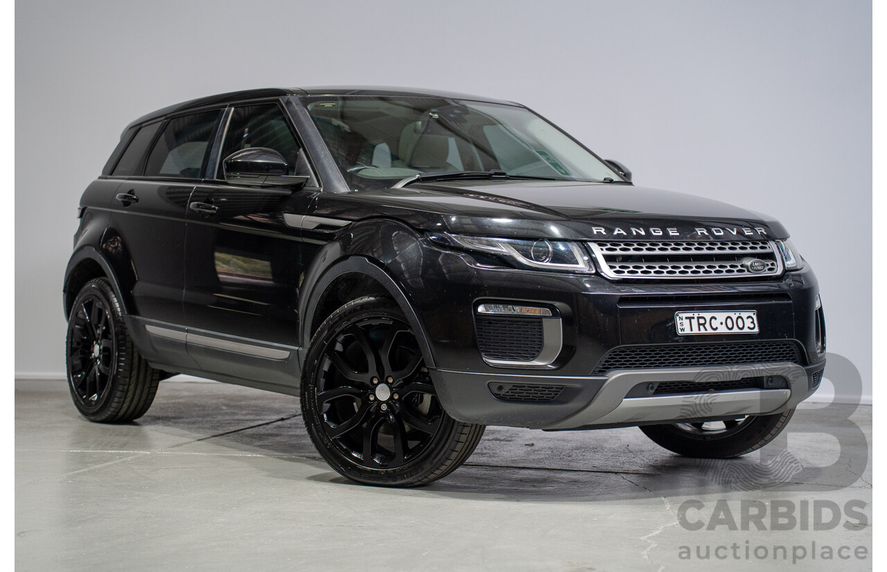 05/2017 Range Rover Evoque TD4 150 SE (AWD) LV MY17 5d Wagon Santorini Black Turbo Diesel 2.0L