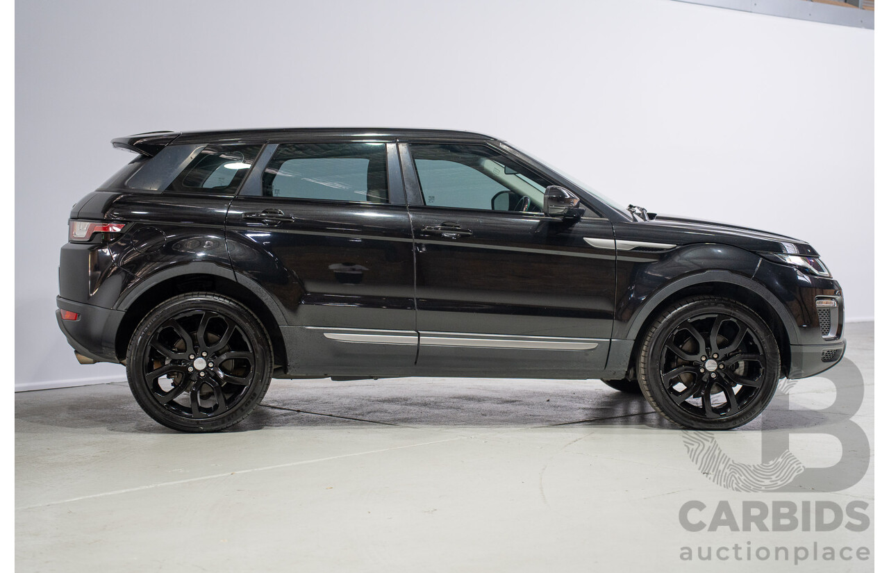 05/2017 Range Rover Evoque TD4 150 SE (AWD) LV MY17 5d Wagon Santorini Black Turbo Diesel 2.0L