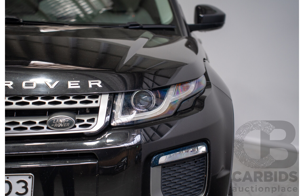 05/2017 Range Rover Evoque TD4 150 SE (AWD) LV MY17 5d Wagon Santorini Black Turbo Diesel 2.0L