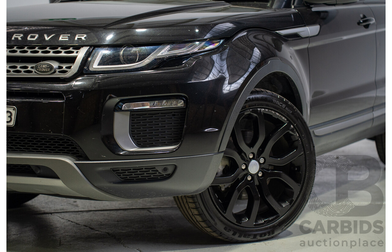 05/2017 Range Rover Evoque TD4 150 SE (AWD) LV MY17 5d Wagon Santorini Black Turbo Diesel 2.0L