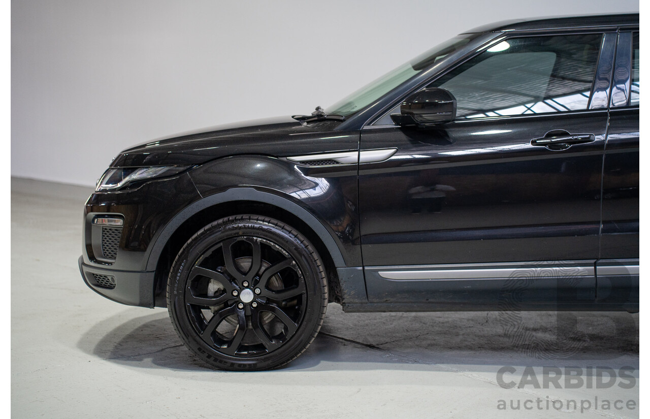 05/2017 Range Rover Evoque TD4 150 SE (AWD) LV MY17 5d Wagon Santorini Black Turbo Diesel 2.0L