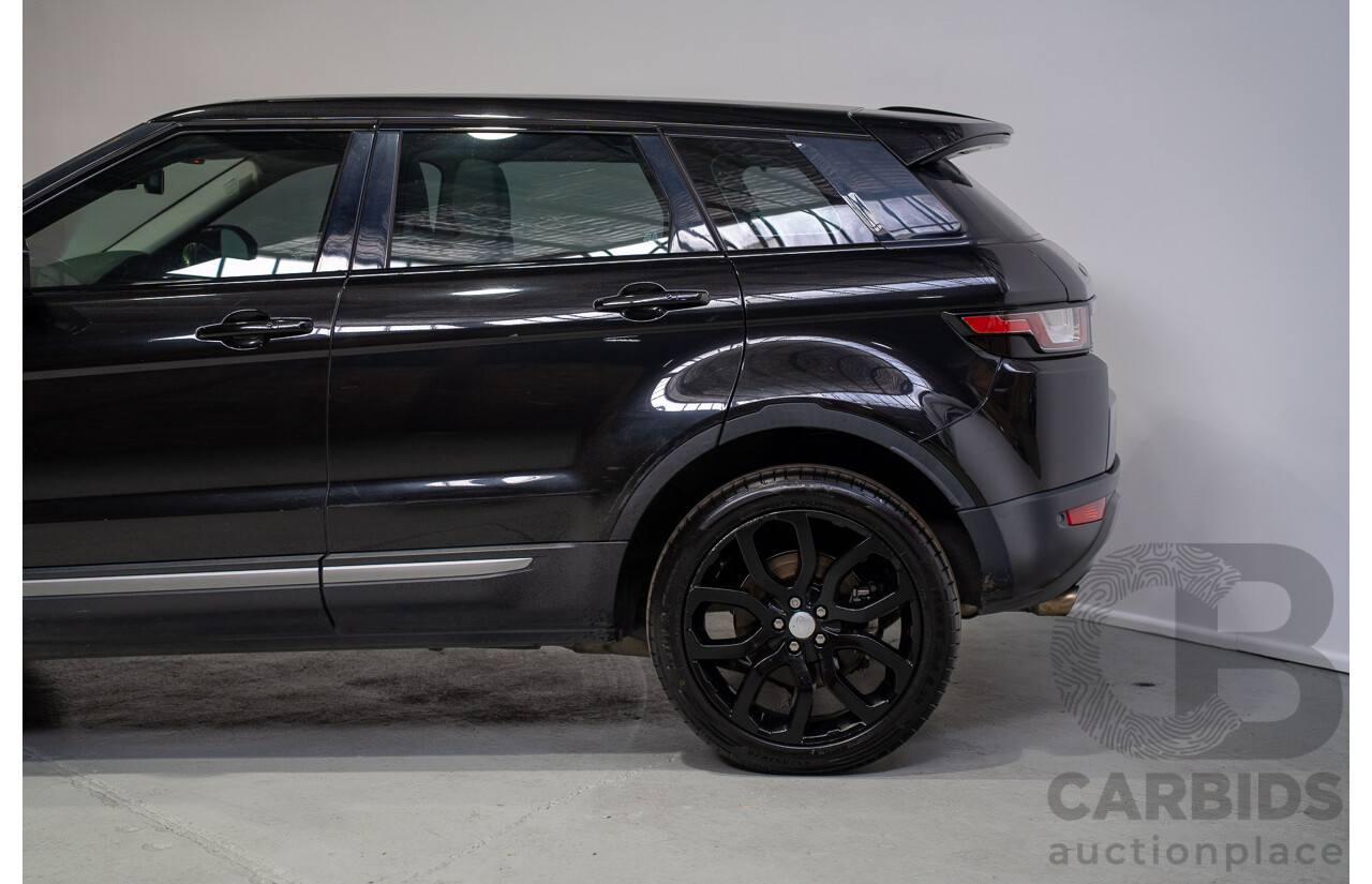 05/2017 Range Rover Evoque TD4 150 SE (AWD) LV MY17 5d Wagon Santorini Black Turbo Diesel 2.0L