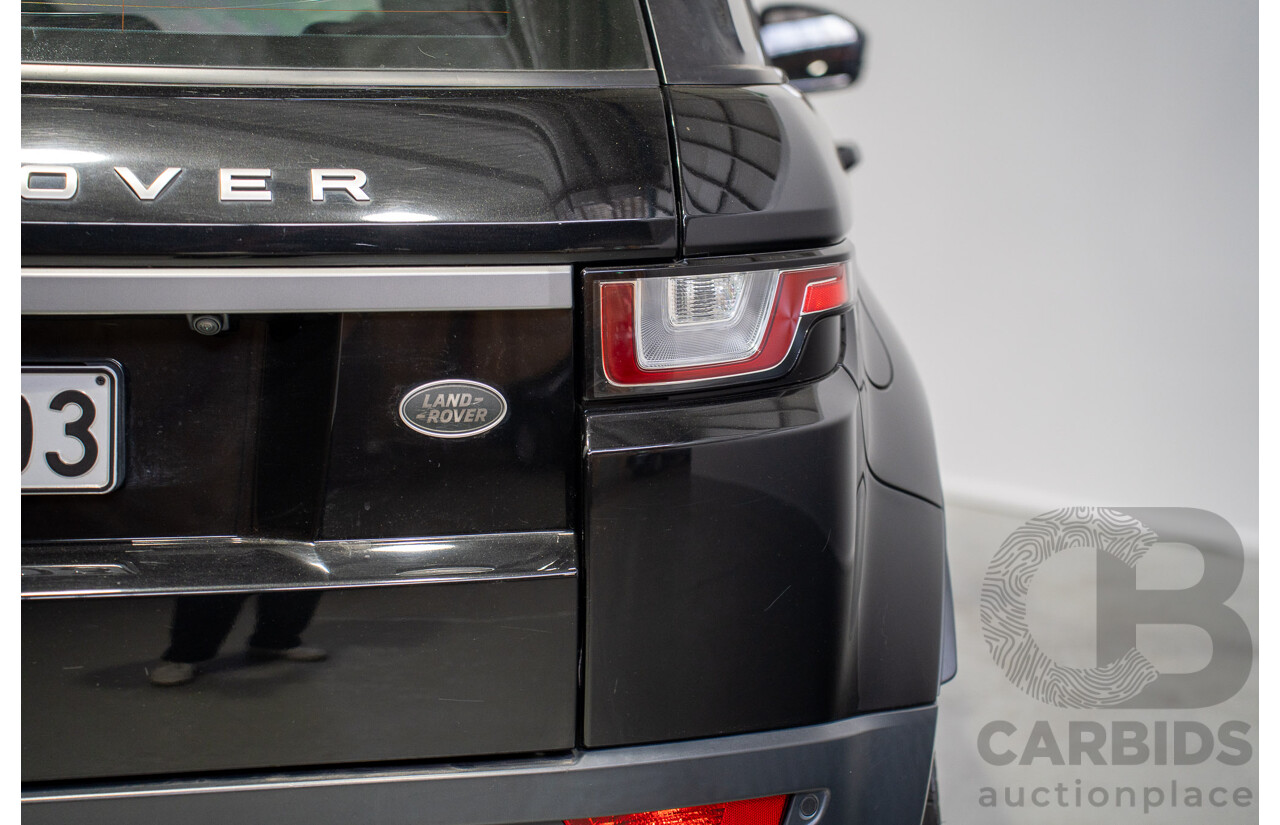 05/2017 Range Rover Evoque TD4 150 SE (AWD) LV MY17 5d Wagon Santorini Black Turbo Diesel 2.0L