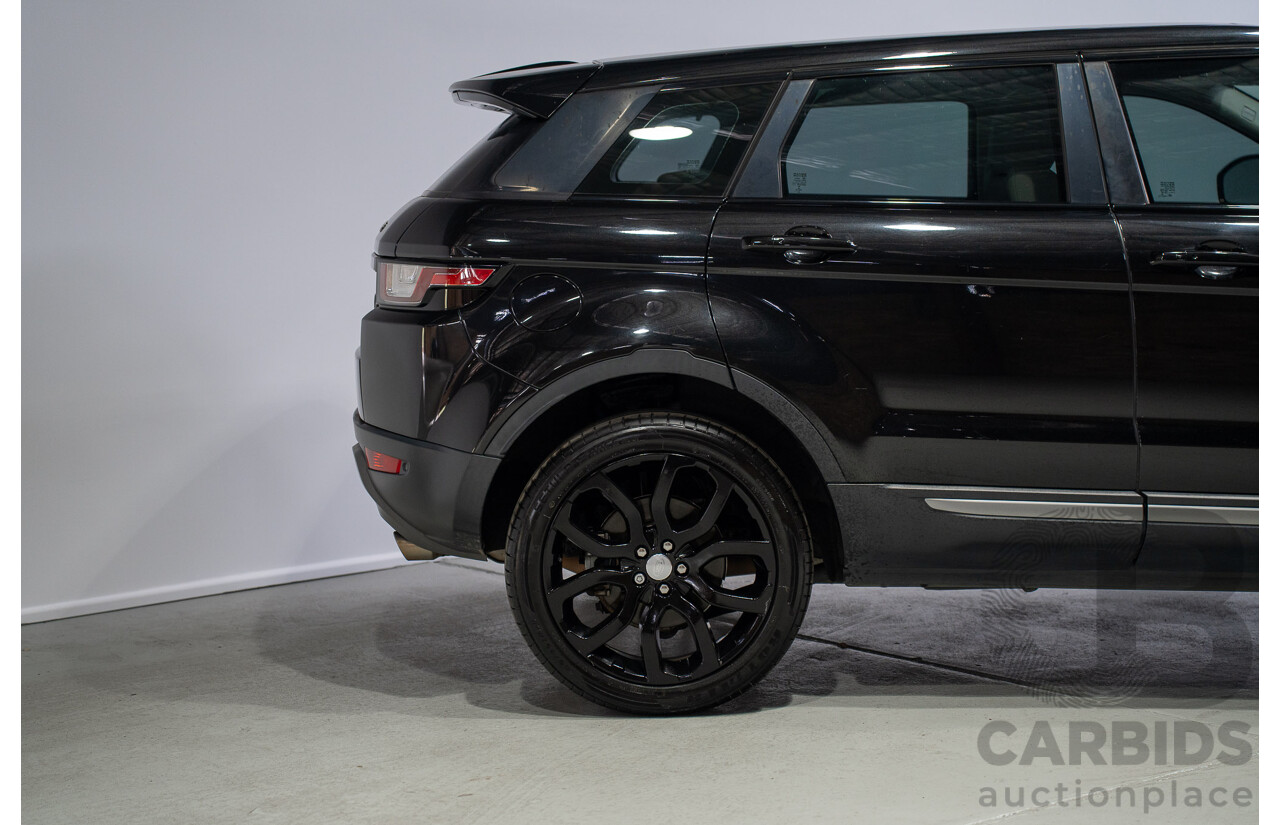 05/2017 Range Rover Evoque TD4 150 SE (AWD) LV MY17 5d Wagon Santorini Black Turbo Diesel 2.0L
