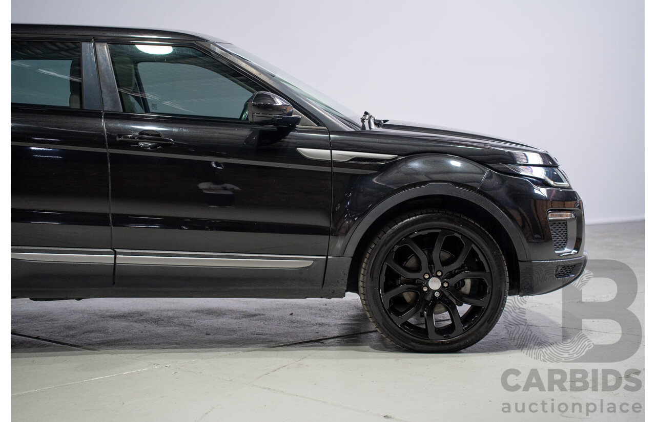 05/2017 Range Rover Evoque TD4 150 SE (AWD) LV MY17 5d Wagon Santorini Black Turbo Diesel 2.0L