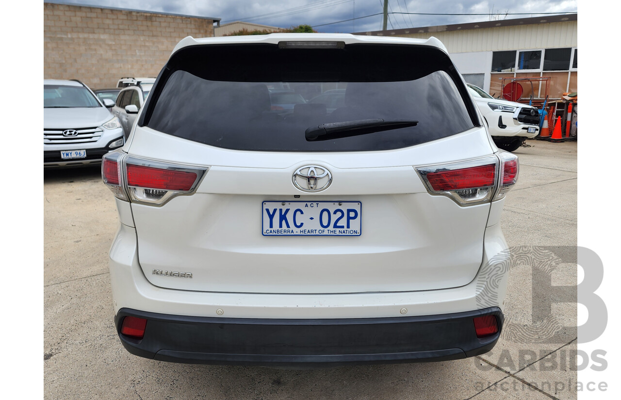 08/2014 Toyota Kluger GX (4x2) GSU50R 4d Wagon White 3.5L