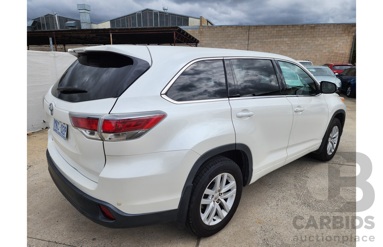 08/2014 Toyota Kluger GX (4x2) GSU50R 4d Wagon White 3.5L