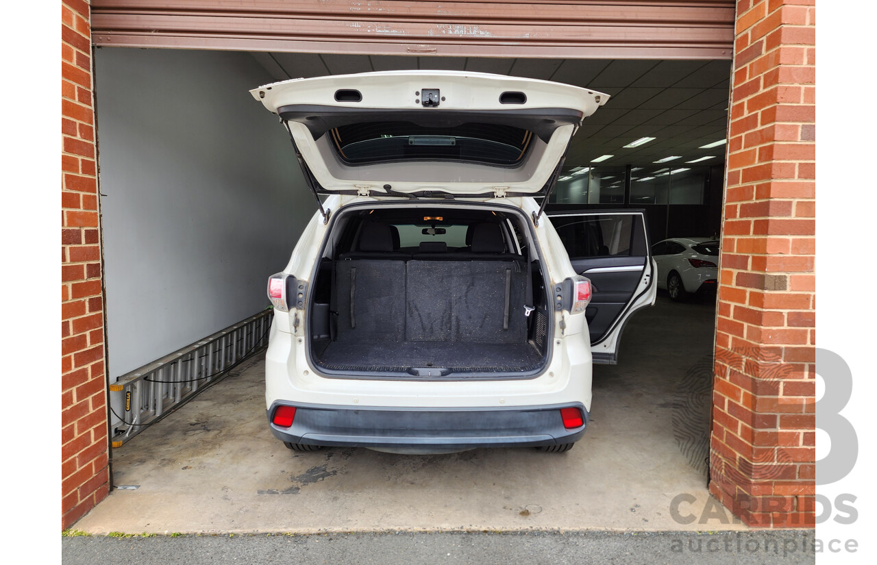 08/2014 Toyota Kluger GX (4x2) GSU50R 4d Wagon White 3.5L