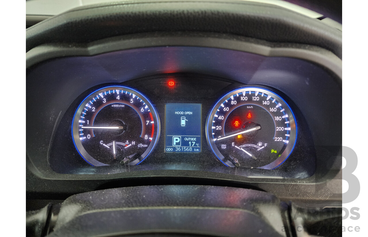 08/2014 Toyota Kluger GX (4x2) GSU50R 4d Wagon White 3.5L