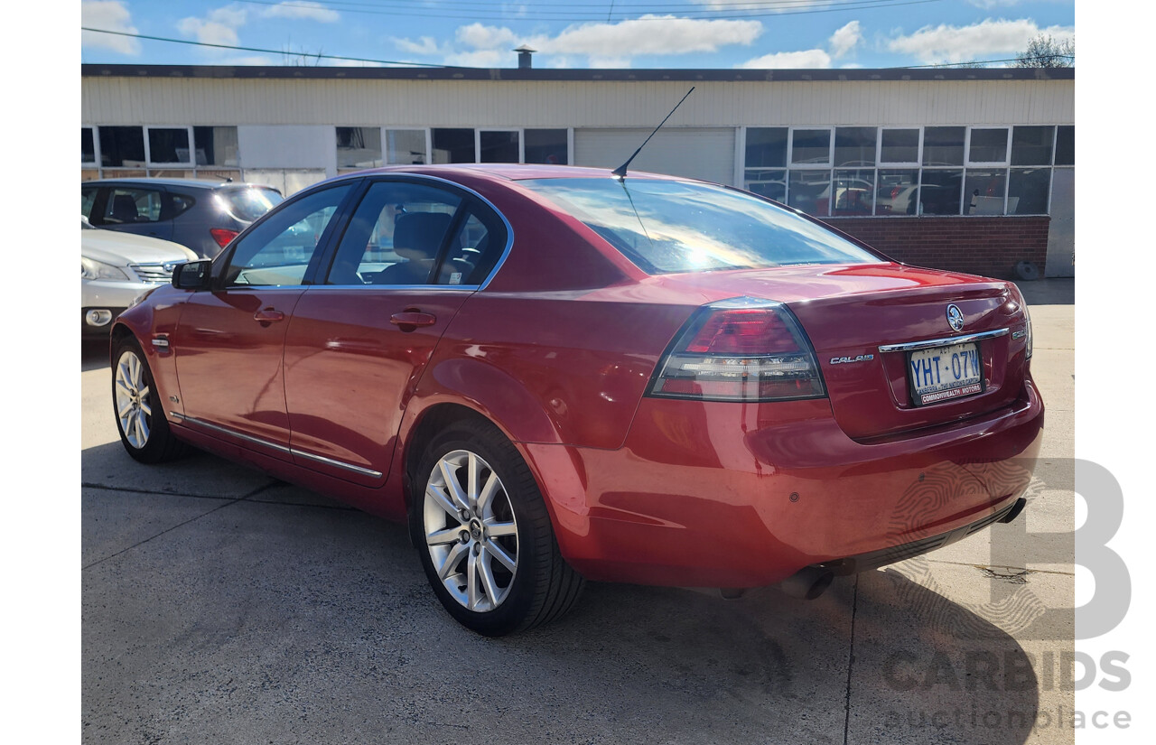 08/2011 Holden Calais  VE II 4d Sedan Red 3.6L