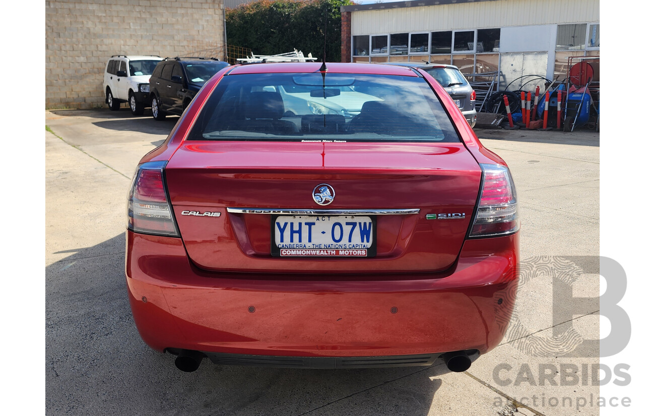 08/2011 Holden Calais  VE II 4d Sedan Red 3.6L
