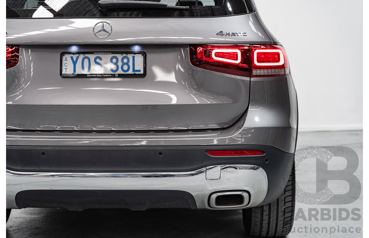 10/2020 Mercedes-Benz GLB 250 4Matic (AWD) X247 MY20.5 4D Wagon Mountain Grey Metallic Turbo 2.0L - 7-Seater