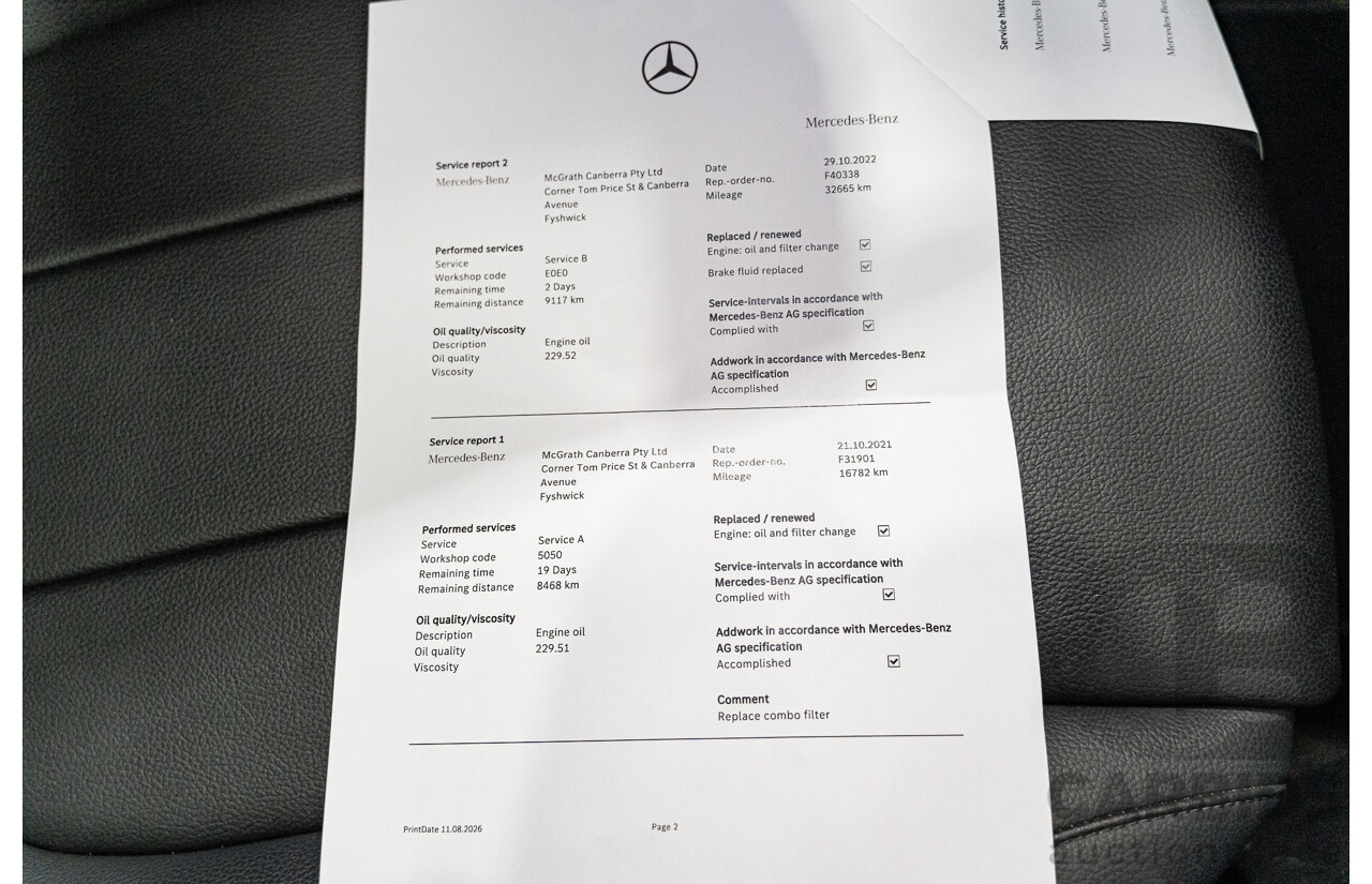 10/2020 Mercedes-Benz GLB 250 4Matic (AWD) X247 MY20.5 4D Wagon Mountain Grey Metallic Turbo 2.0L - 7-Seater