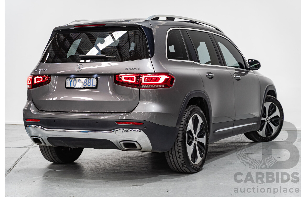 10/2020 Mercedes-Benz GLB 250 4Matic (AWD) X247 MY20.5 4D Wagon Mountain Grey Metallic Turbo 2.0L - 7-Seater