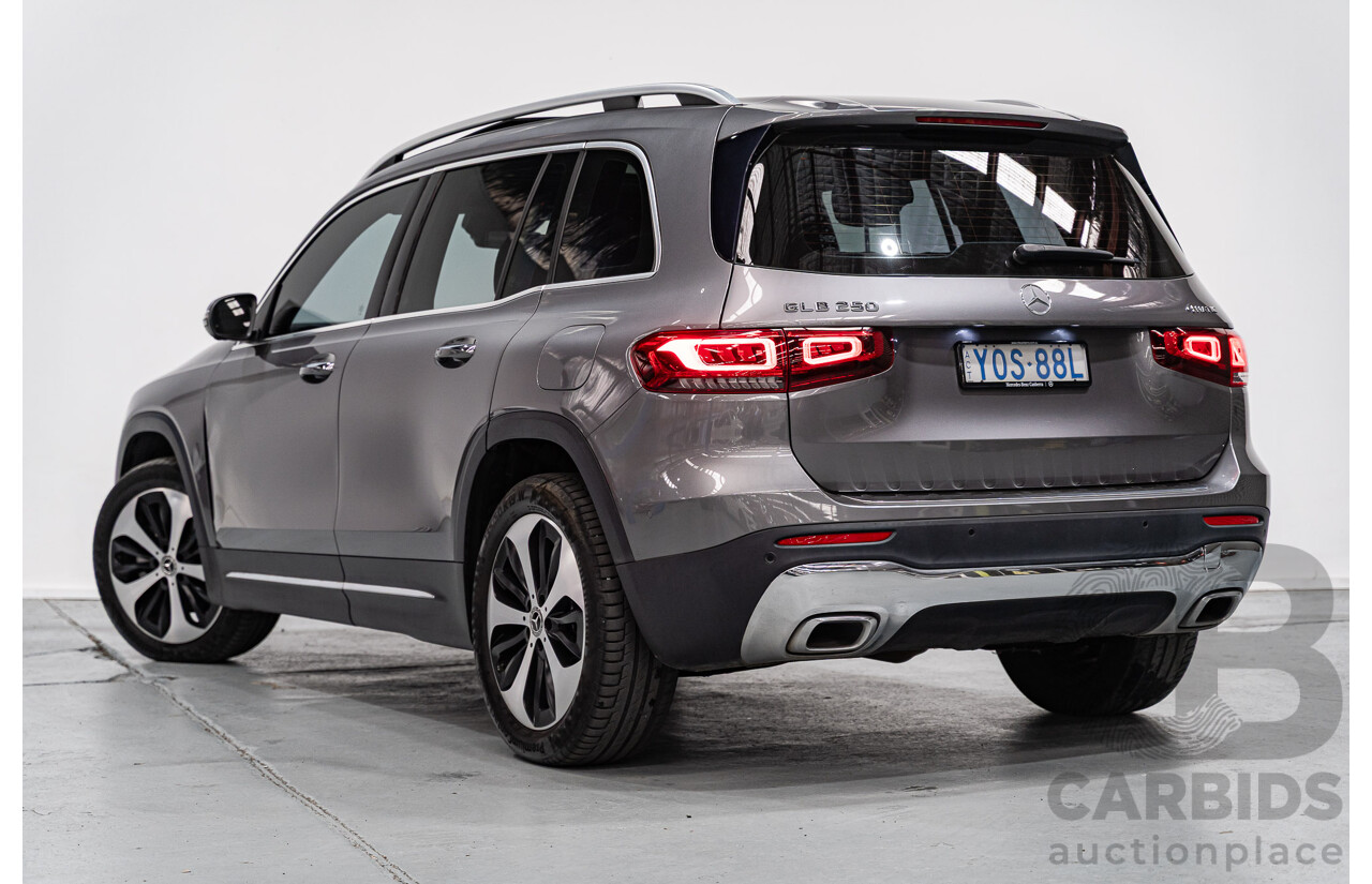 10/2020 Mercedes-Benz GLB 250 4Matic (AWD) X247 MY20.5 4D Wagon Mountain Grey Metallic Turbo 2.0L - 7-Seater