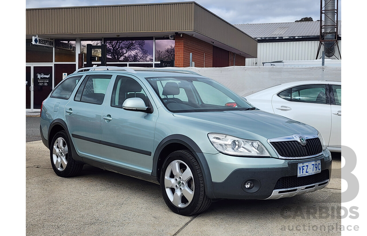 10/2009 Skoda Octavia Scout 1Z 4d Wagon Green 2.0L