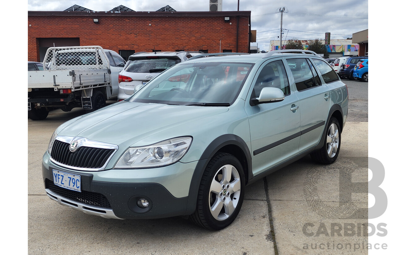 10/2009 Skoda Octavia Scout 1Z 4d Wagon Green 2.0L