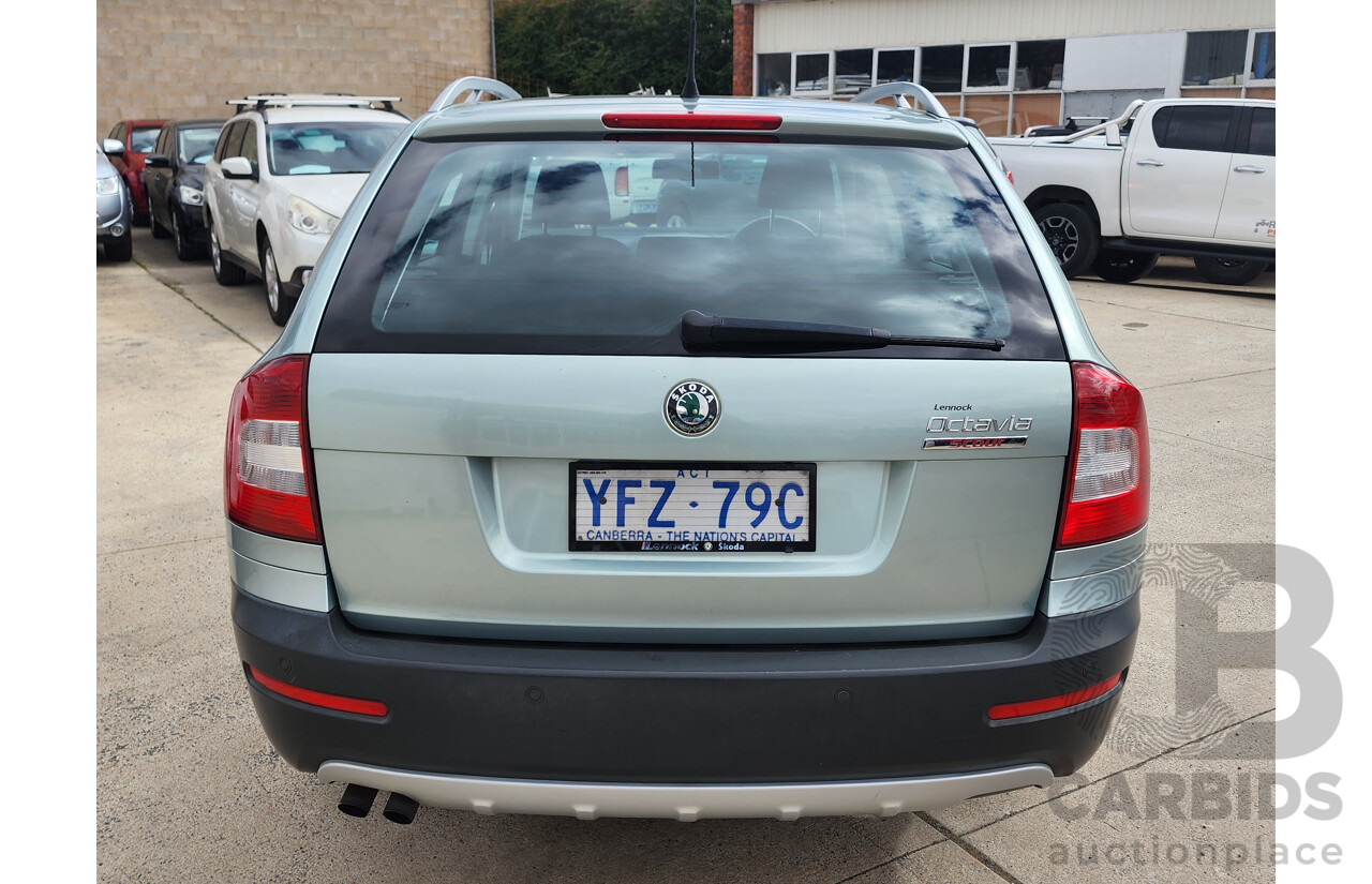 10/2009 Skoda Octavia Scout 1Z 4d Wagon Green 2.0L