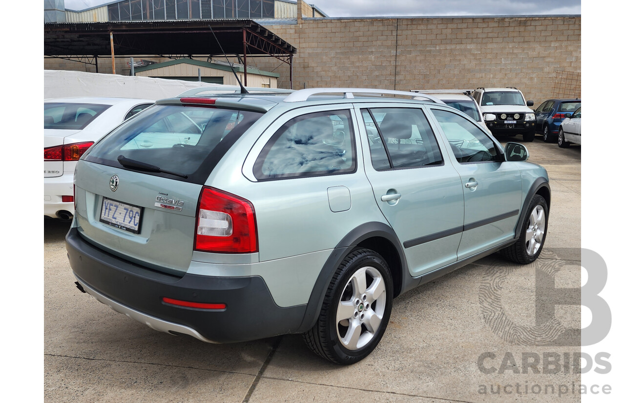 10/2009 Skoda Octavia Scout 1Z 4d Wagon Green 2.0L