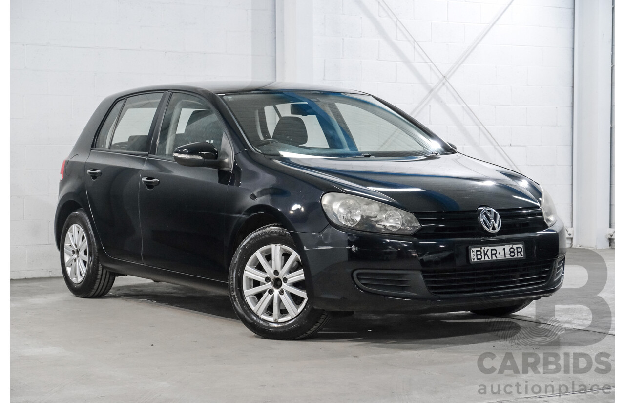 07/2009 Volkswagen Golf 90 TSI Trendline 1K 6TH GEN 5d Hatchback Black 1.4L