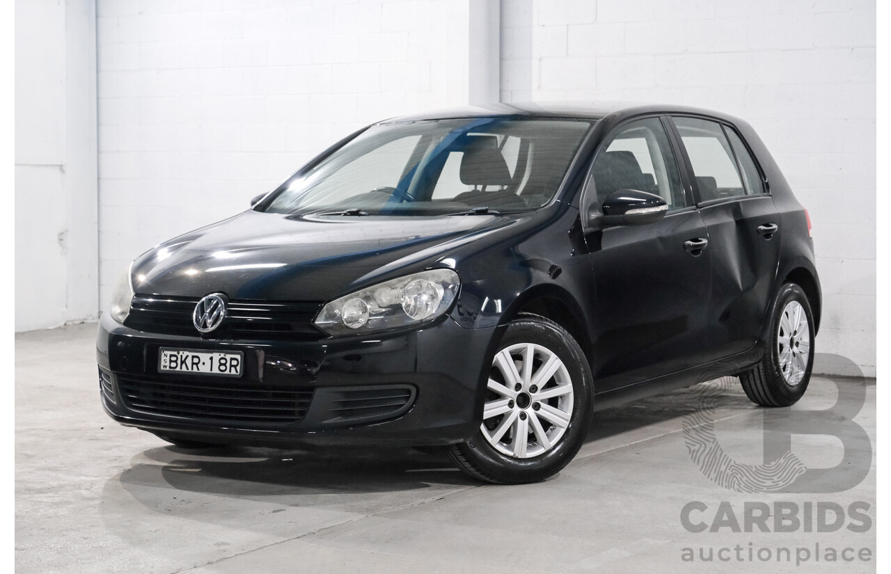 07/2009 Volkswagen Golf 90 TSI Trendline 1K 6TH GEN 5d Hatchback Black 1.4L