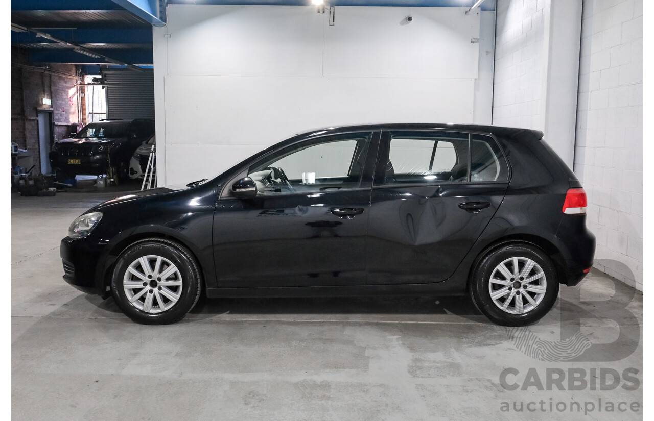 07/2009 Volkswagen Golf 90 TSI Trendline 1K 6TH GEN 5d Hatchback Black 1.4L