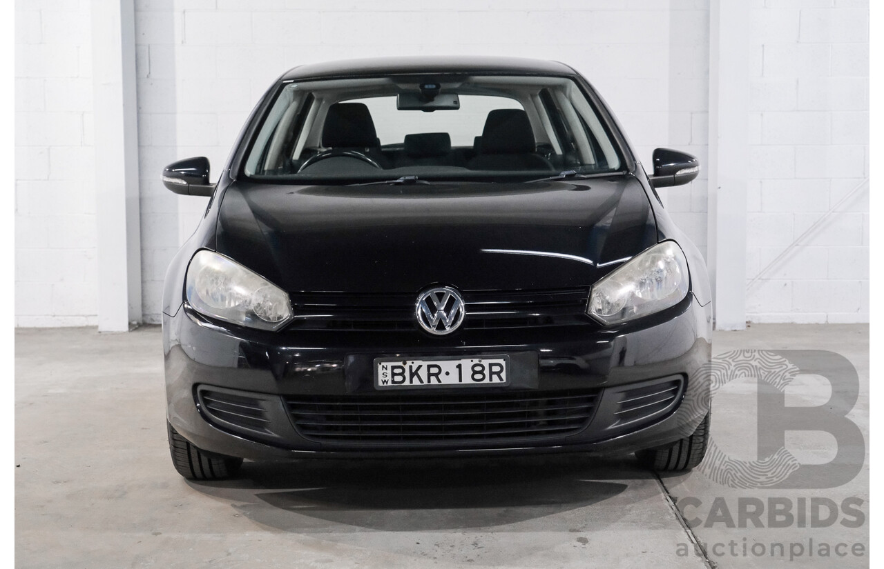 07/2009 Volkswagen Golf 90 TSI Trendline 1K 6TH GEN 5d Hatchback Black 1.4L