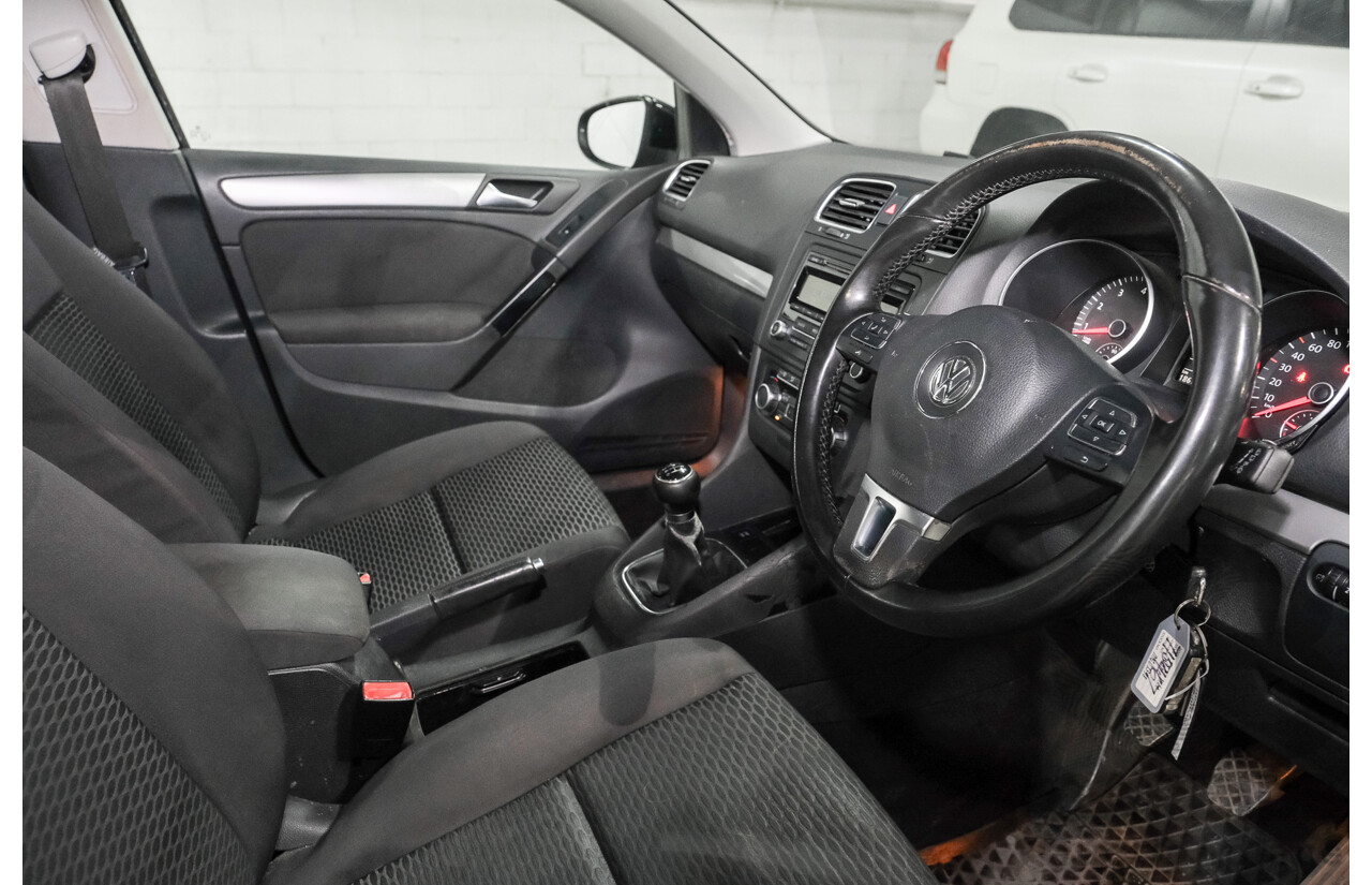 07/2009 Volkswagen Golf 90 TSI Trendline 1K 6TH GEN 5d Hatchback Black 1.4L