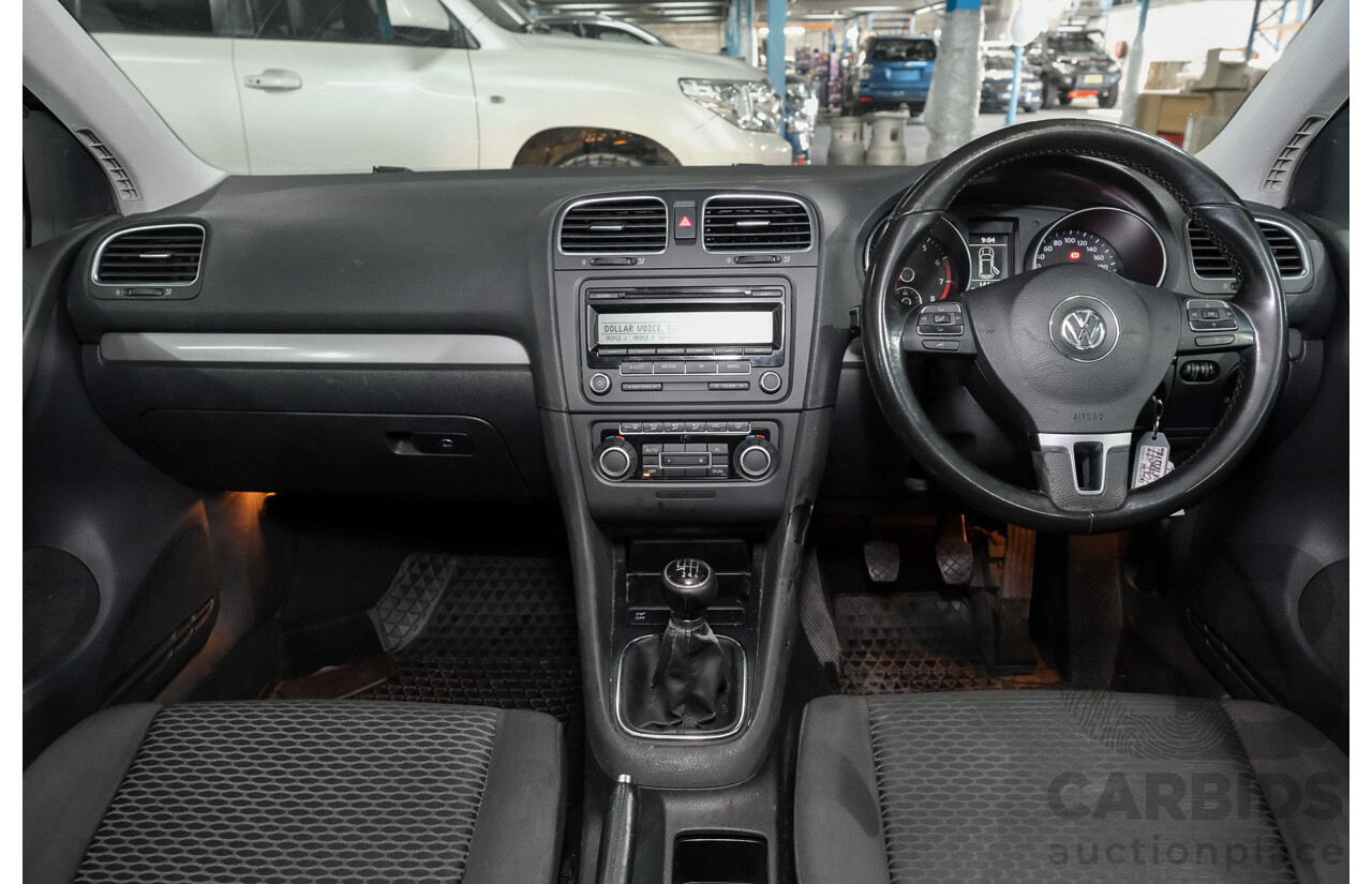 07/2009 Volkswagen Golf 90 TSI Trendline 1K 6TH GEN 5d Hatchback Black 1.4L