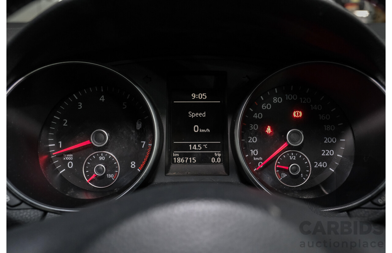 07/2009 Volkswagen Golf 90 TSI Trendline 1K 6TH GEN 5d Hatchback Black 1.4L