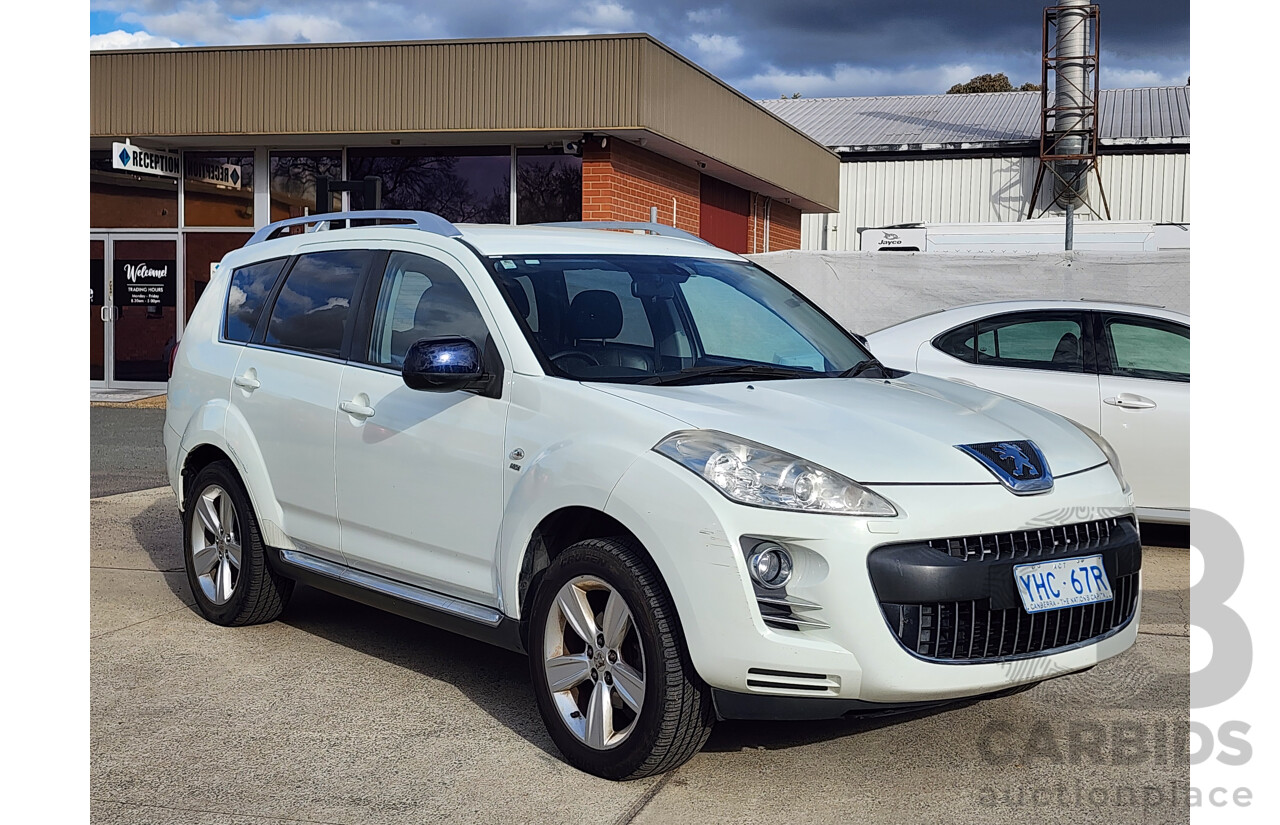 03/2010 Peugeot 4007 SV (7 Seat)  4d Wagon White 2.2L